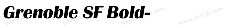 Grenoble SF Bold字体转换